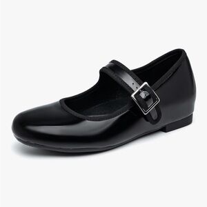 Cestfini Classic Black Mary Jane Flat, Sz 10
